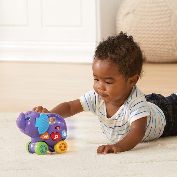 Brand New (French Version) 🐘 VTech Push & Explore Elephant 🎶6-36 months - Picture 6 of 10